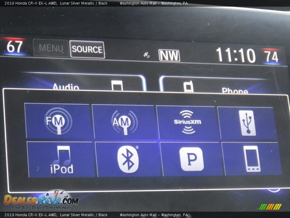 2019 Honda CR-V EX-L AWD Lunar Silver Metallic / Black Photo #24