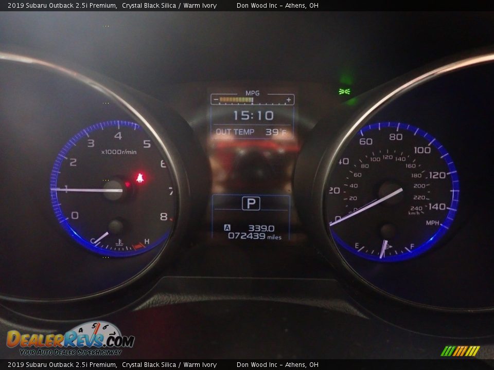 2019 Subaru Outback 2.5i Premium Crystal Black Silica / Warm Ivory Photo #25