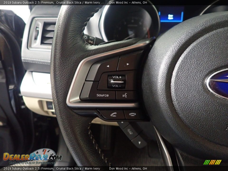 2019 Subaru Outback 2.5i Premium Crystal Black Silica / Warm Ivory Photo #26
