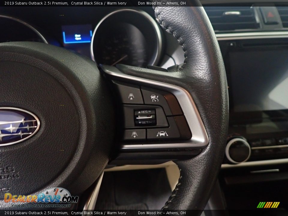 2019 Subaru Outback 2.5i Premium Crystal Black Silica / Warm Ivory Photo #27