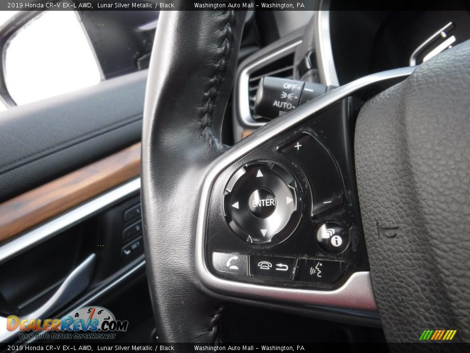 2019 Honda CR-V EX-L AWD Lunar Silver Metallic / Black Photo #27