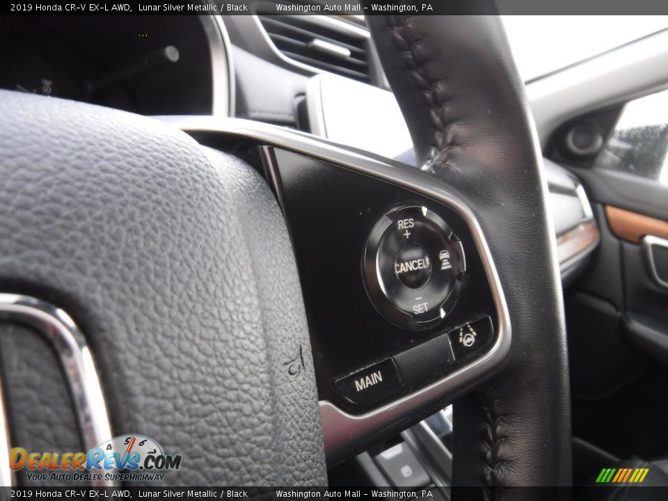 2019 Honda CR-V EX-L AWD Lunar Silver Metallic / Black Photo #28