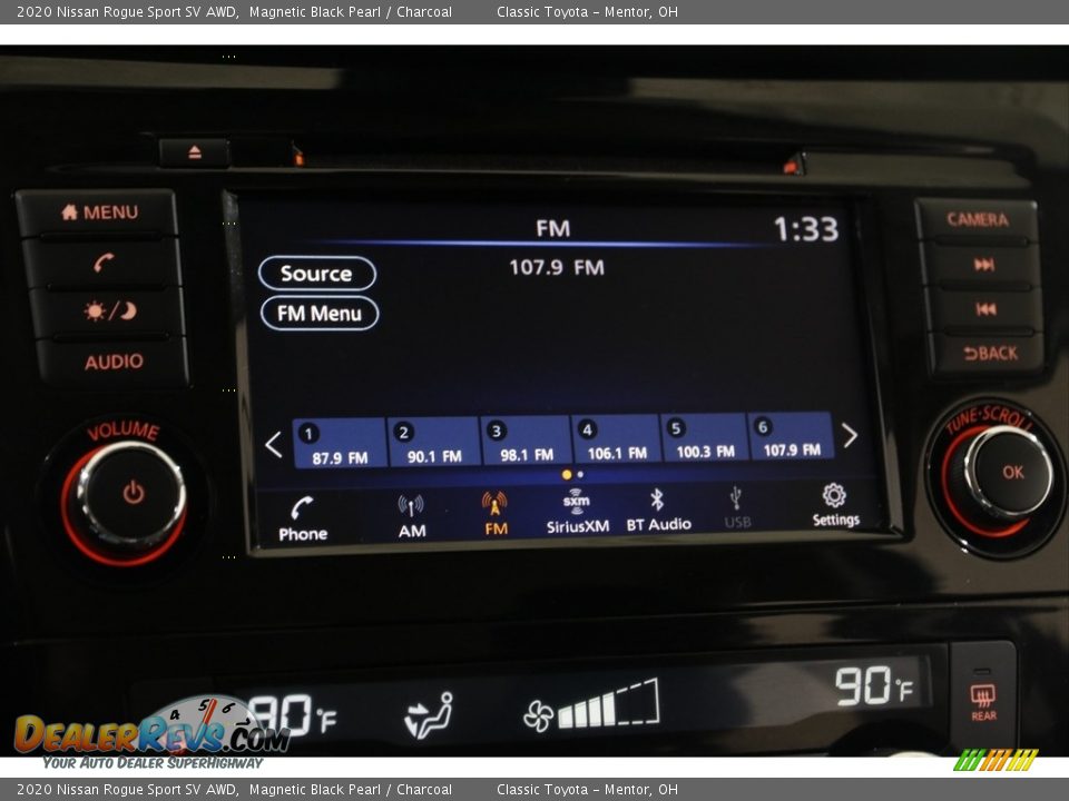 2020 Nissan Rogue Sport SV AWD Magnetic Black Pearl / Charcoal Photo #10