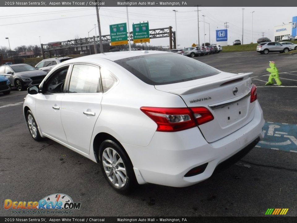 2019 Nissan Sentra SV Aspen White Tricoat / Charcoal Photo #7