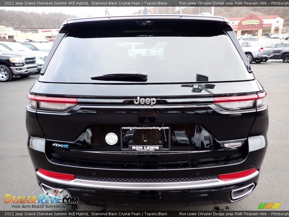 2022 Jeep Grand Cherokee Summit 4XE Hybrid Diamond Black Crystal Pearl / Tupelo/Black Photo #4