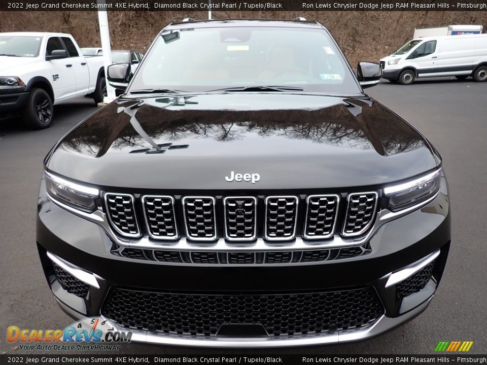 2022 Jeep Grand Cherokee Summit 4XE Hybrid Diamond Black Crystal Pearl / Tupelo/Black Photo #9