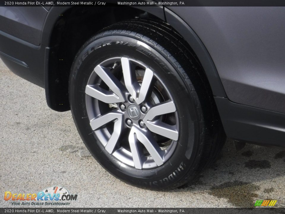 2020 Honda Pilot EX-L AWD Modern Steel Metallic / Gray Photo #3