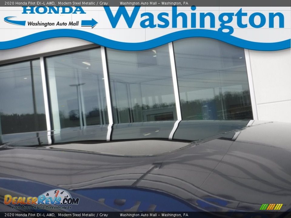 2020 Honda Pilot EX-L AWD Modern Steel Metallic / Gray Photo #4