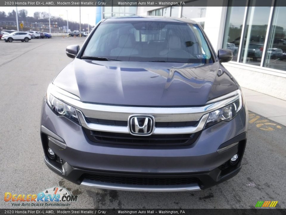 2020 Honda Pilot EX-L AWD Modern Steel Metallic / Gray Photo #5