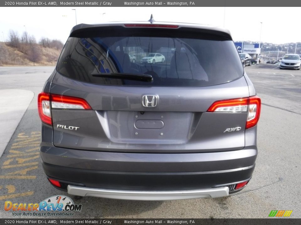 2020 Honda Pilot EX-L AWD Modern Steel Metallic / Gray Photo #9