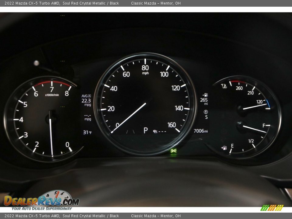 2022 Mazda CX-5 Turbo AWD Gauges Photo #8