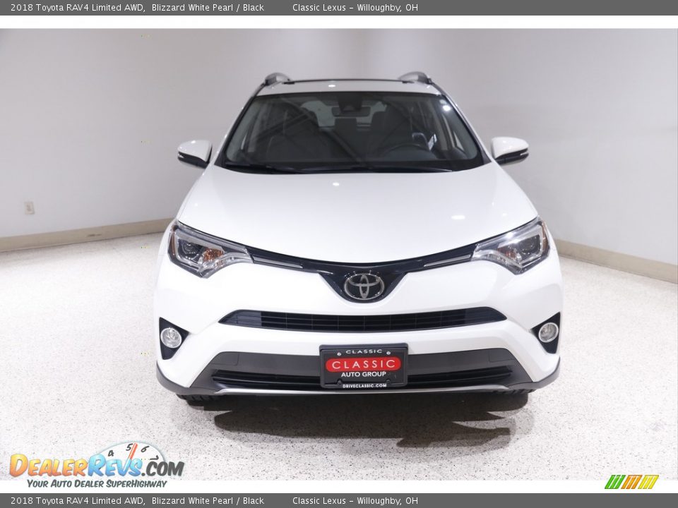 2018 Toyota RAV4 Limited AWD Blizzard White Pearl / Black Photo #2