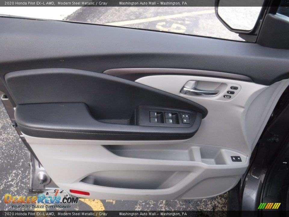 2020 Honda Pilot EX-L AWD Modern Steel Metallic / Gray Photo #15