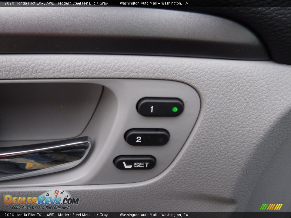2020 Honda Pilot EX-L AWD Modern Steel Metallic / Gray Photo #16