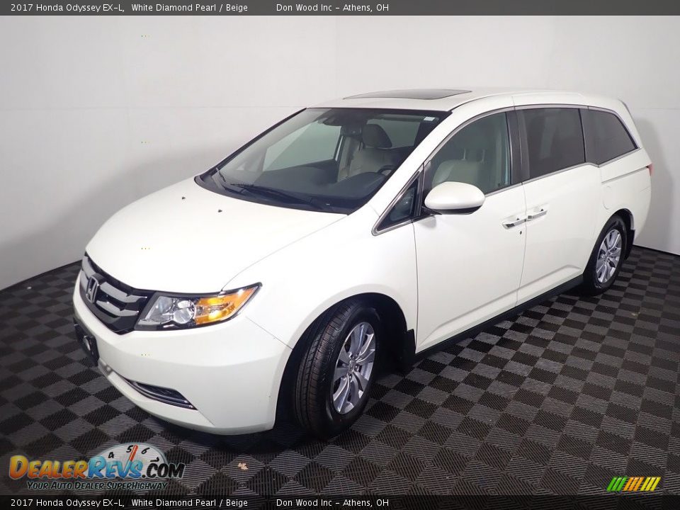 2017 Honda Odyssey EX-L White Diamond Pearl / Beige Photo #9