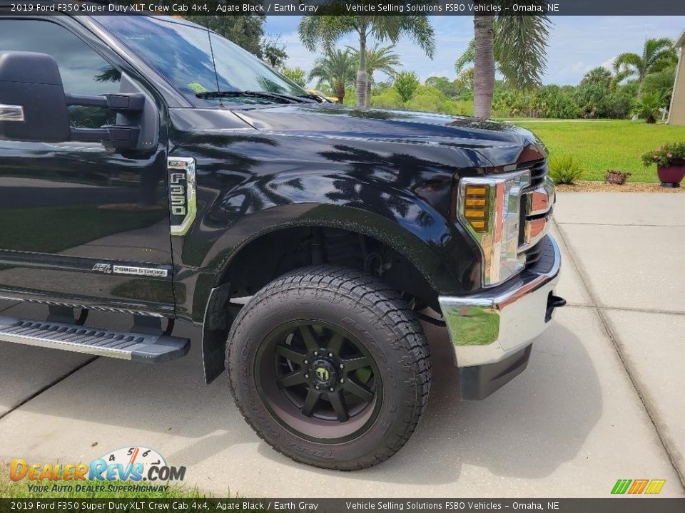 2019 Ford F350 Super Duty XLT Crew Cab 4x4 Agate Black / Earth Gray Photo #9