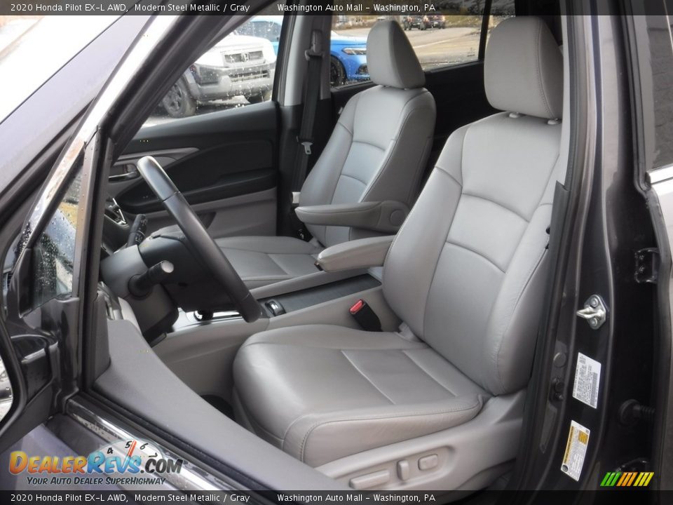 2020 Honda Pilot EX-L AWD Modern Steel Metallic / Gray Photo #20