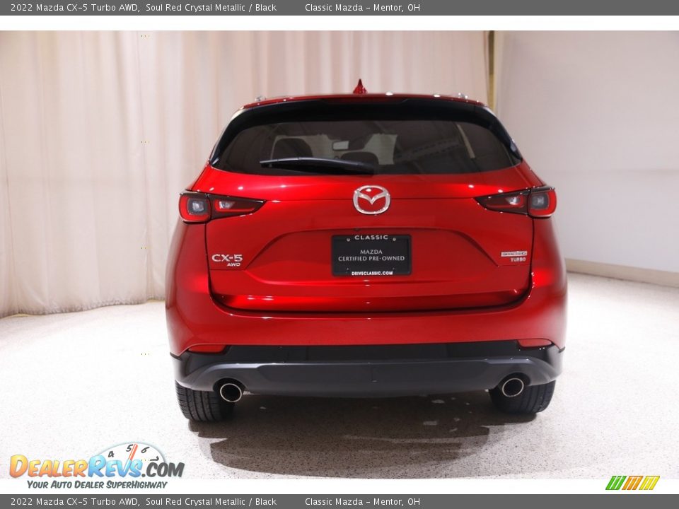 2022 Mazda CX-5 Turbo AWD Soul Red Crystal Metallic / Black Photo #18