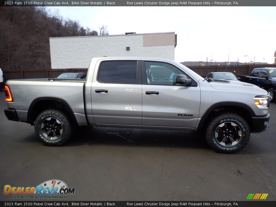 2023 Ram 1500 Rebel Crew Cab 4x4 Billet Silver Metallic / Black Photo #7