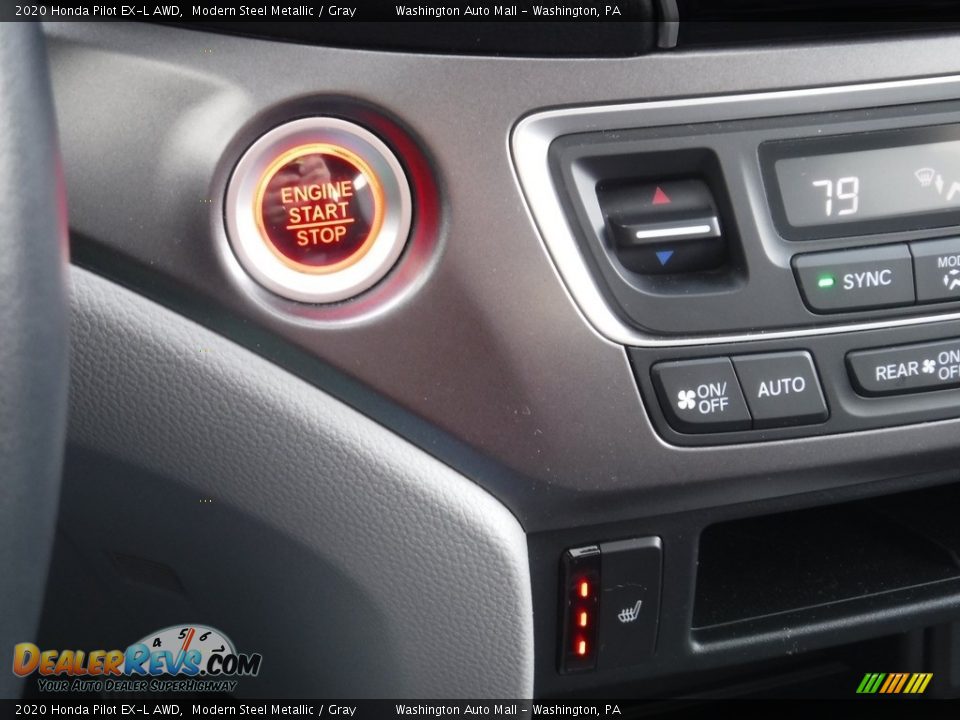 2020 Honda Pilot EX-L AWD Modern Steel Metallic / Gray Photo #23