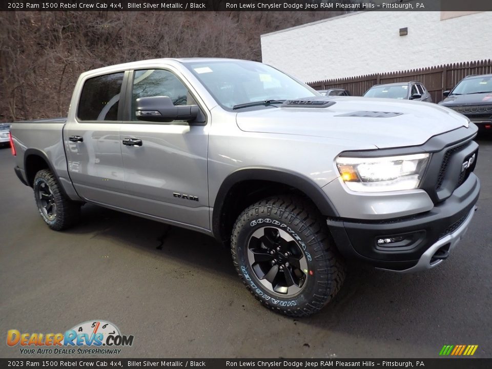 2023 Ram 1500 Rebel Crew Cab 4x4 Billet Silver Metallic / Black Photo #8