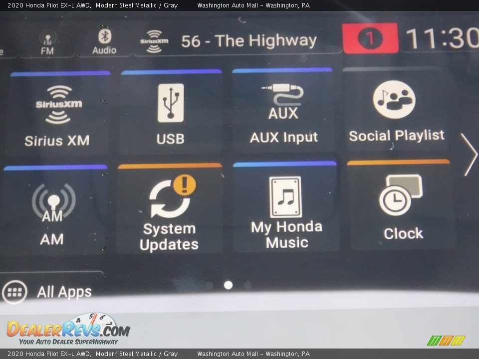 2020 Honda Pilot EX-L AWD Modern Steel Metallic / Gray Photo #25