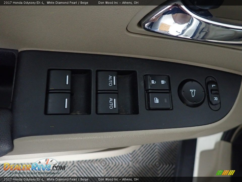 2017 Honda Odyssey EX-L White Diamond Pearl / Beige Photo #19