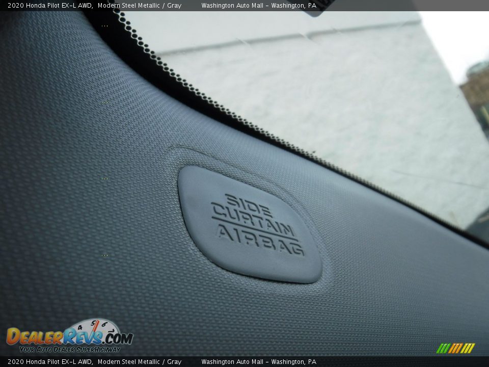 2020 Honda Pilot EX-L AWD Modern Steel Metallic / Gray Photo #29