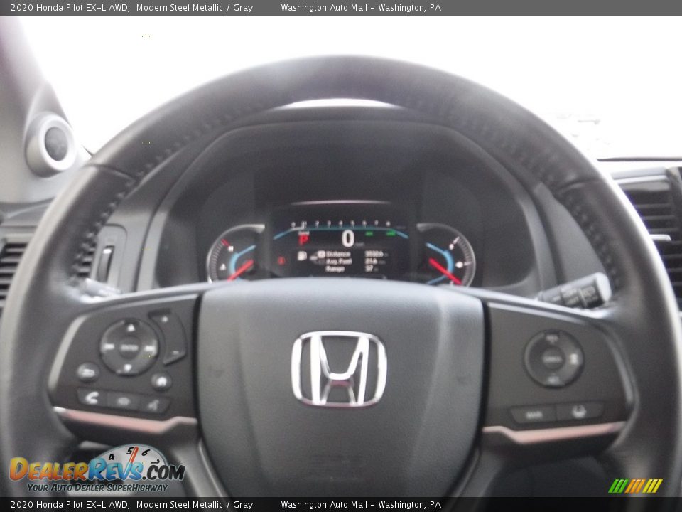 2020 Honda Pilot EX-L AWD Modern Steel Metallic / Gray Photo #30