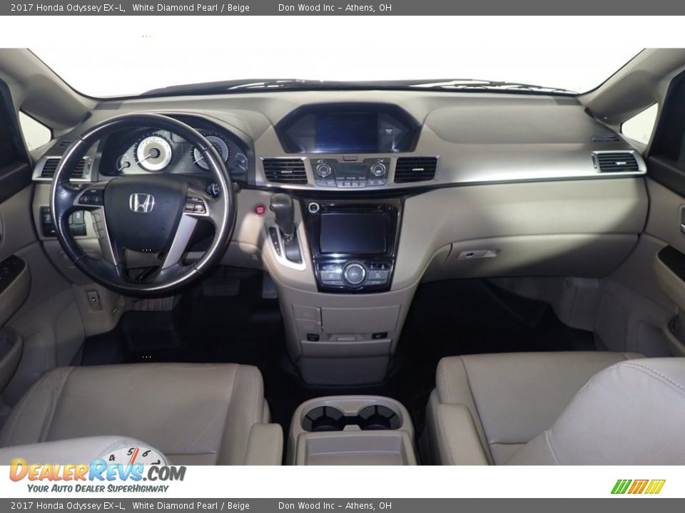 2017 Honda Odyssey EX-L White Diamond Pearl / Beige Photo #22