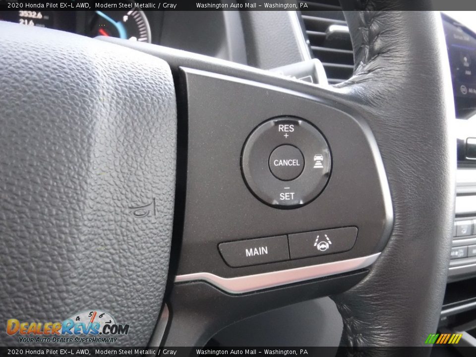 2020 Honda Pilot EX-L AWD Modern Steel Metallic / Gray Photo #32