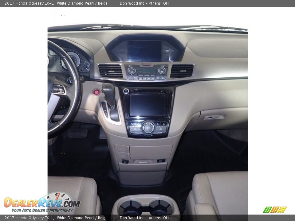 2017 Honda Odyssey EX-L White Diamond Pearl / Beige Photo #23