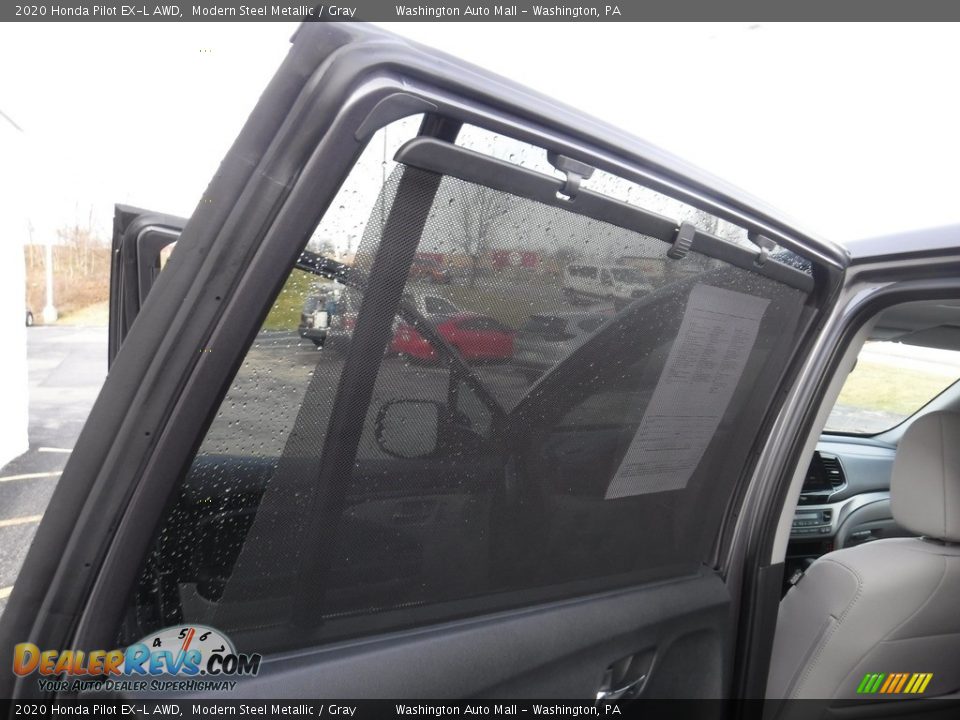 2020 Honda Pilot EX-L AWD Modern Steel Metallic / Gray Photo #35