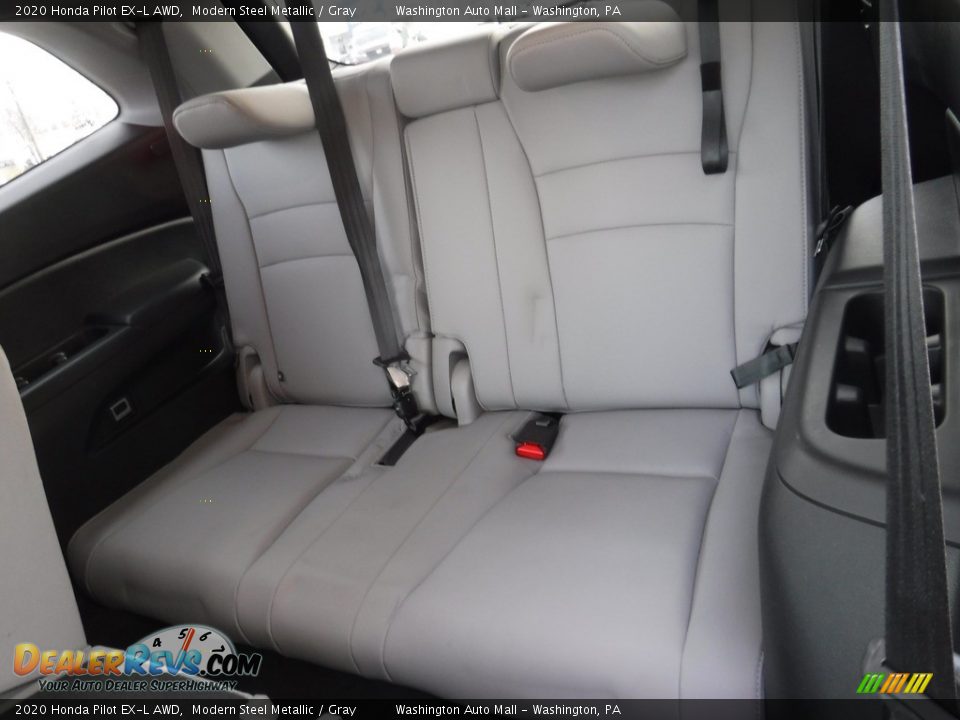 2020 Honda Pilot EX-L AWD Modern Steel Metallic / Gray Photo #36