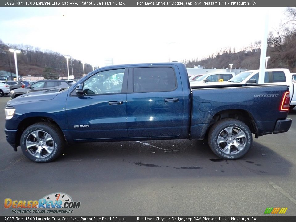 Patriot Blue Pearl 2023 Ram 1500 Laramie Crew Cab 4x4 Photo #2