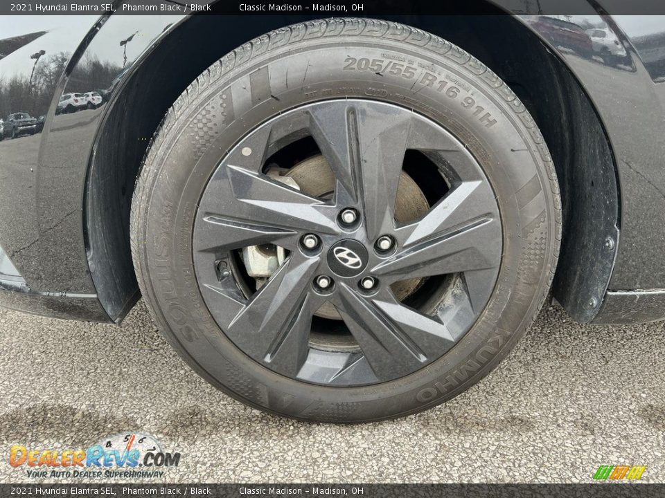 2021 Hyundai Elantra SEL Phantom Black / Black Photo #5