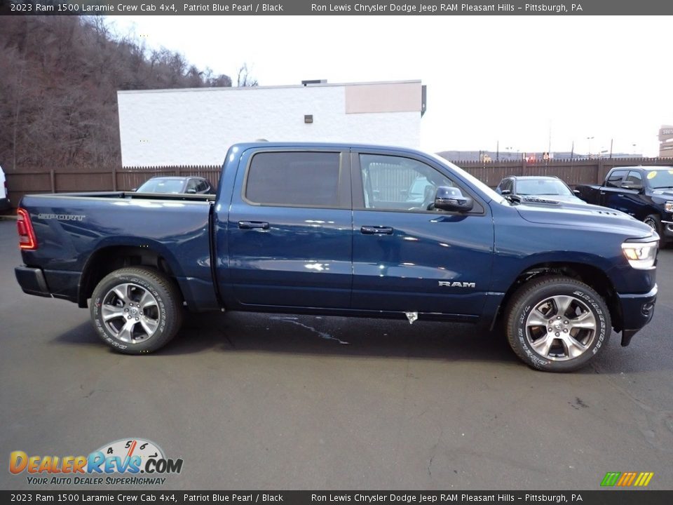 Patriot Blue Pearl 2023 Ram 1500 Laramie Crew Cab 4x4 Photo #7