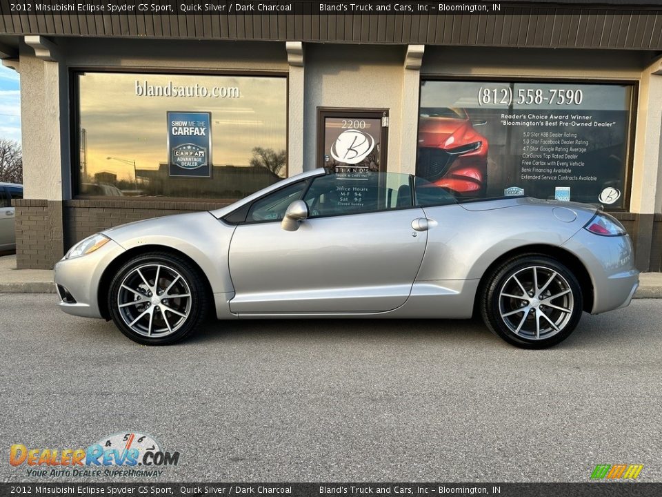 2012 Mitsubishi Eclipse Spyder GS Sport Quick Silver / Dark Charcoal Photo #1