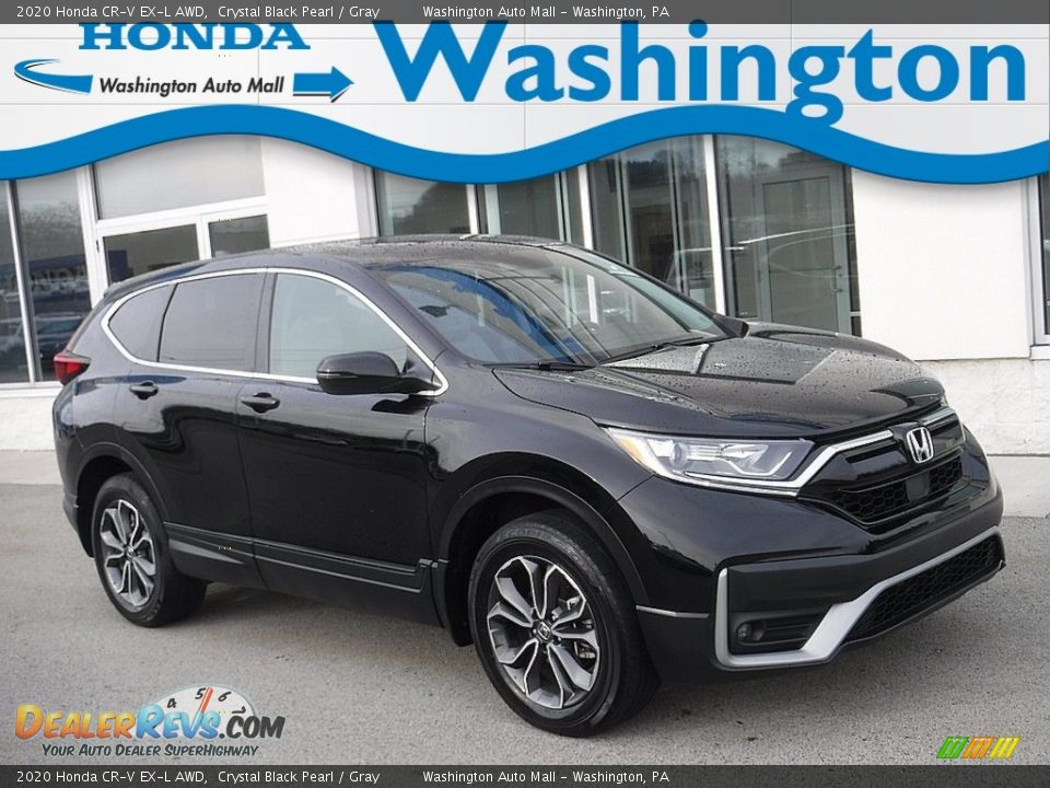 2020 Honda CR-V EX-L AWD Crystal Black Pearl / Gray Photo #1