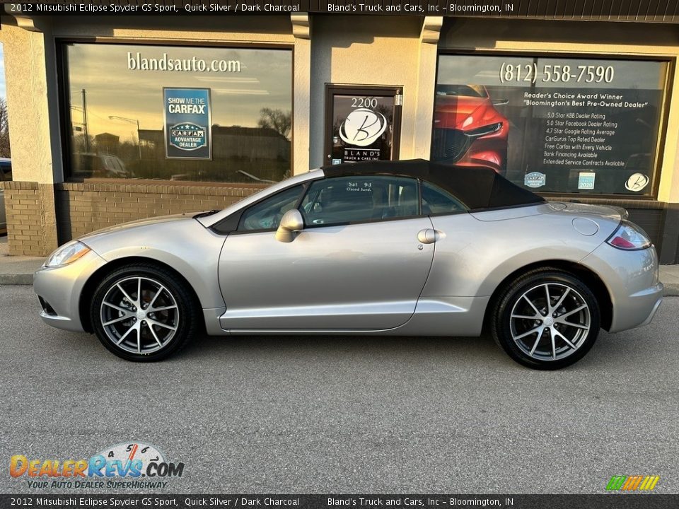 2012 Mitsubishi Eclipse Spyder GS Sport Quick Silver / Dark Charcoal Photo #2