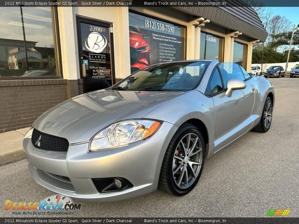 2012 Mitsubishi Eclipse Spyder GS Sport Quick Silver / Dark Charcoal Photo #3