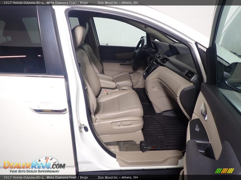 2017 Honda Odyssey EX-L White Diamond Pearl / Beige Photo #36