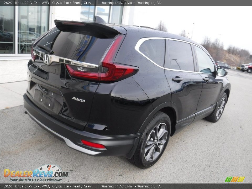 2020 Honda CR-V EX-L AWD Crystal Black Pearl / Gray Photo #8