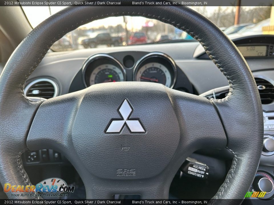 2012 Mitsubishi Eclipse Spyder GS Sport Quick Silver / Dark Charcoal Photo #8