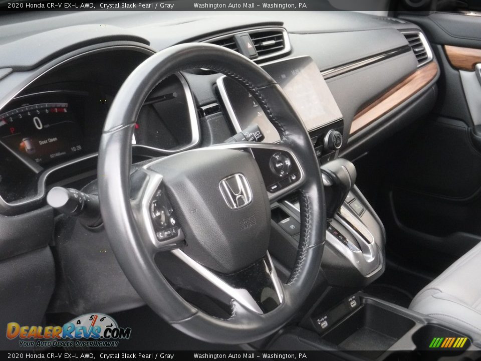 2020 Honda CR-V EX-L AWD Crystal Black Pearl / Gray Photo #11