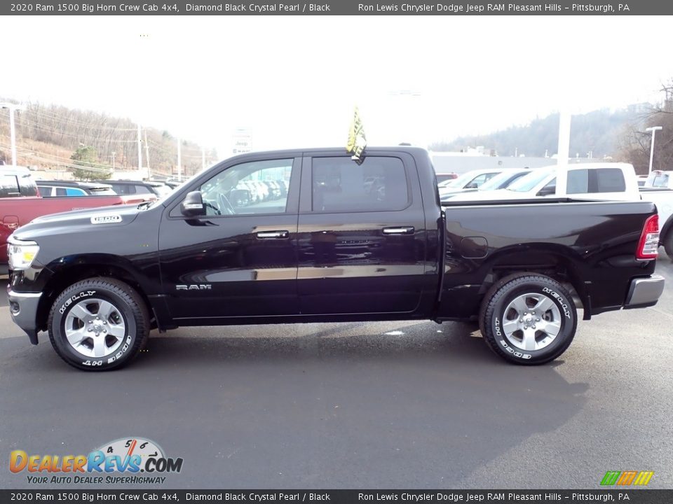 2020 Ram 1500 Big Horn Crew Cab 4x4 Diamond Black Crystal Pearl / Black Photo #2