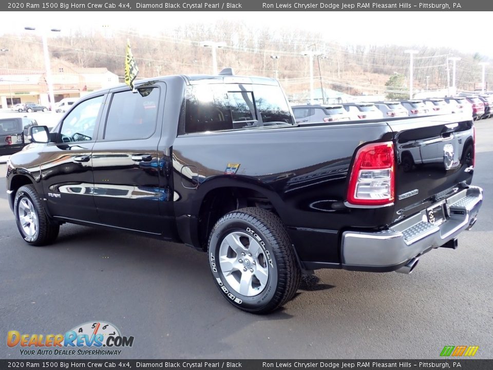 2020 Ram 1500 Big Horn Crew Cab 4x4 Diamond Black Crystal Pearl / Black Photo #3
