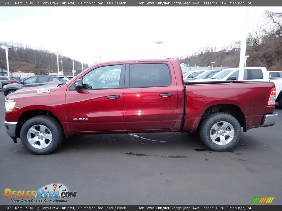 Delmonico Red Pearl 2023 Ram 1500 Big Horn Crew Cab 4x4 Photo #2