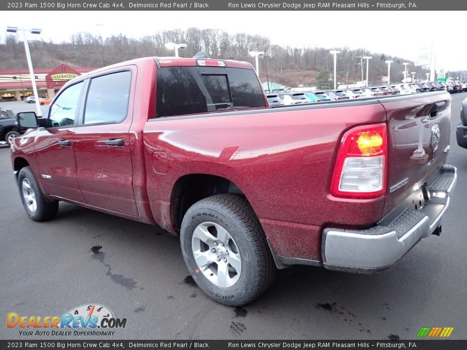 2023 Ram 1500 Big Horn Crew Cab 4x4 Delmonico Red Pearl / Black Photo #3