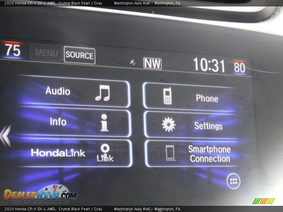 2020 Honda CR-V EX-L AWD Crystal Black Pearl / Gray Photo #19